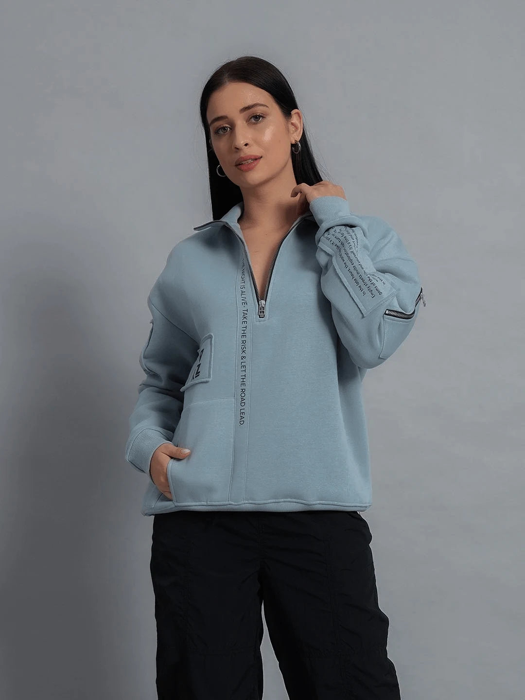 The 2 AM Zip-up Sweatshirt Women's