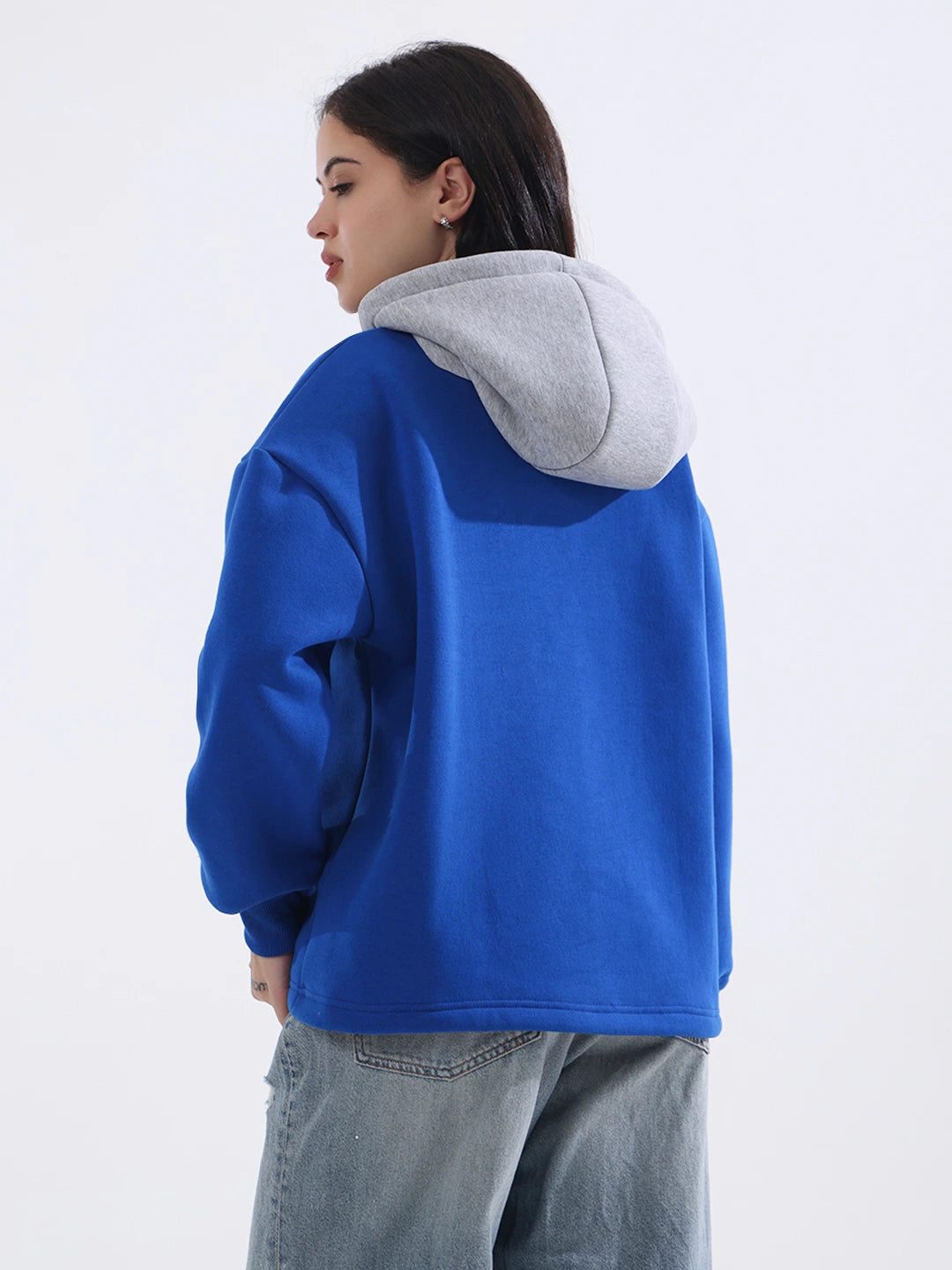 Blue-Red Hoodie Women's