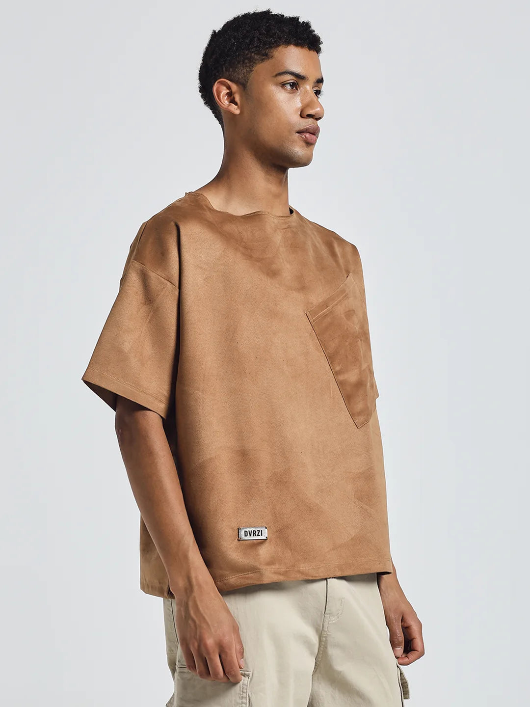 Caramel Suede Tee