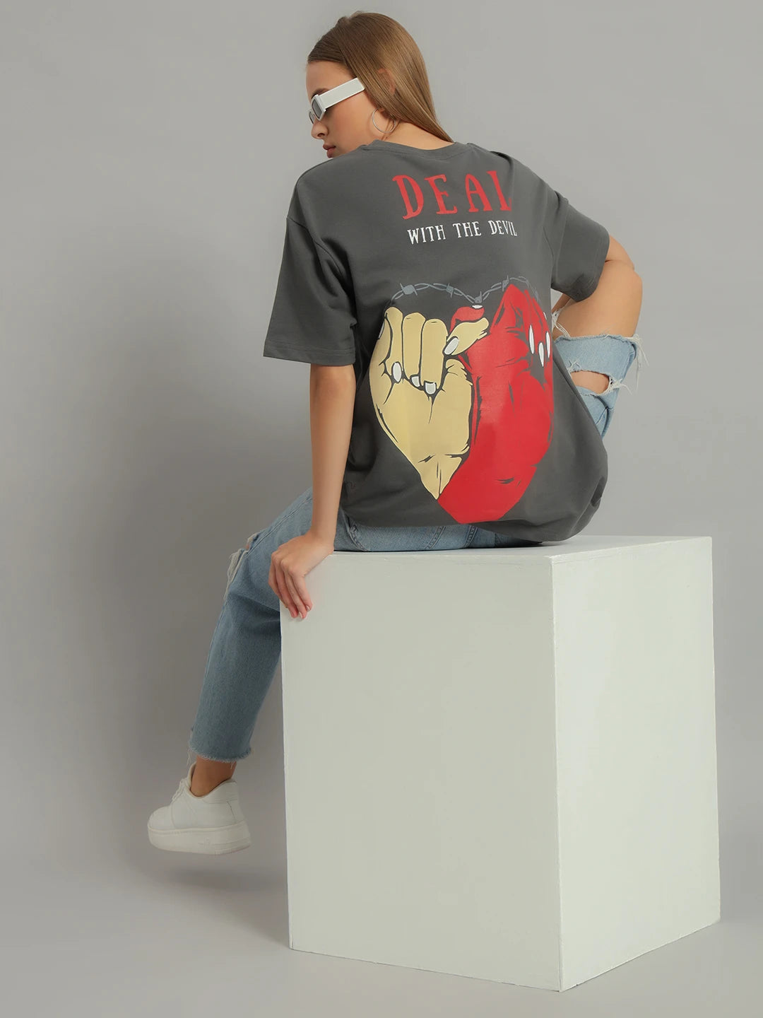 Grey Diabolical Deal Tee Women's