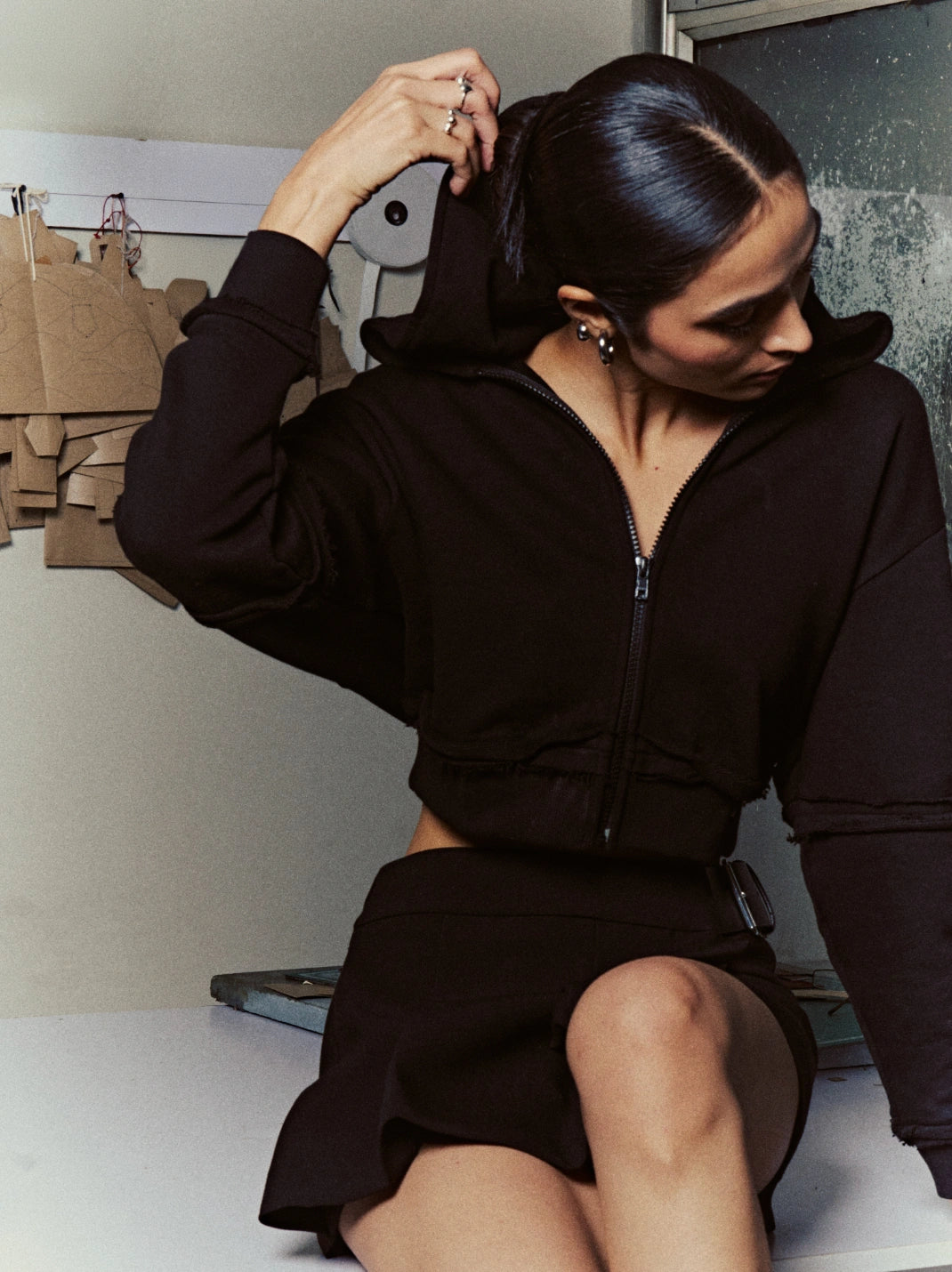 Black Cropped Jacket