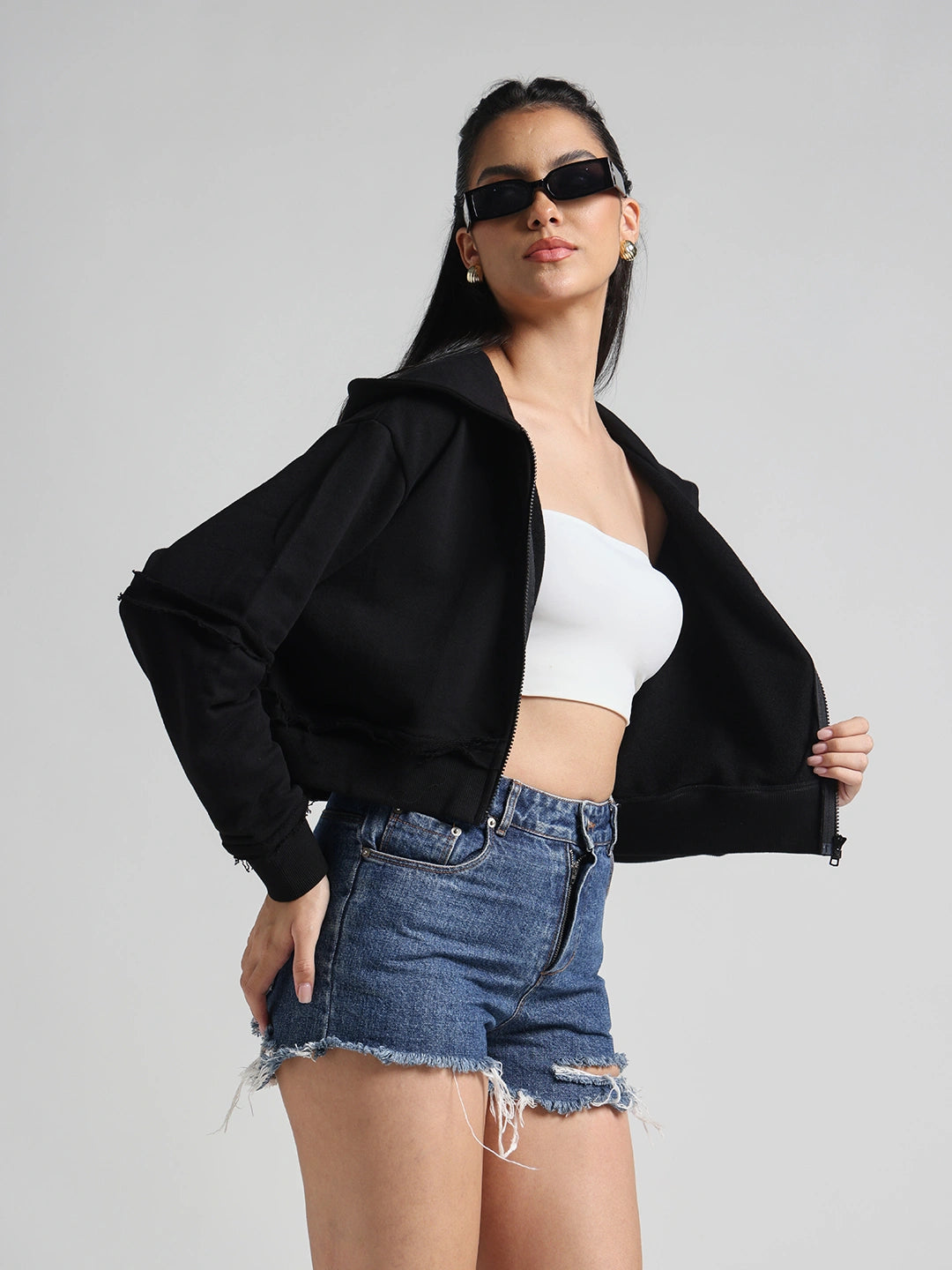 Black Cropped Jacket