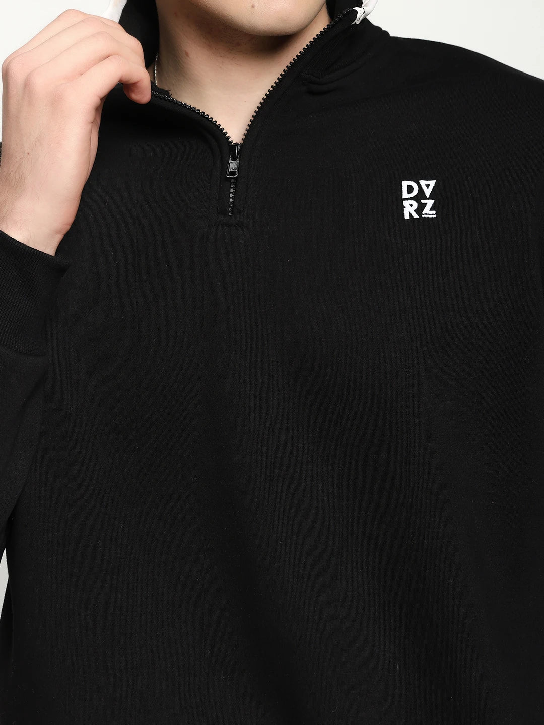 Black Quarter Zip Sweatshirt