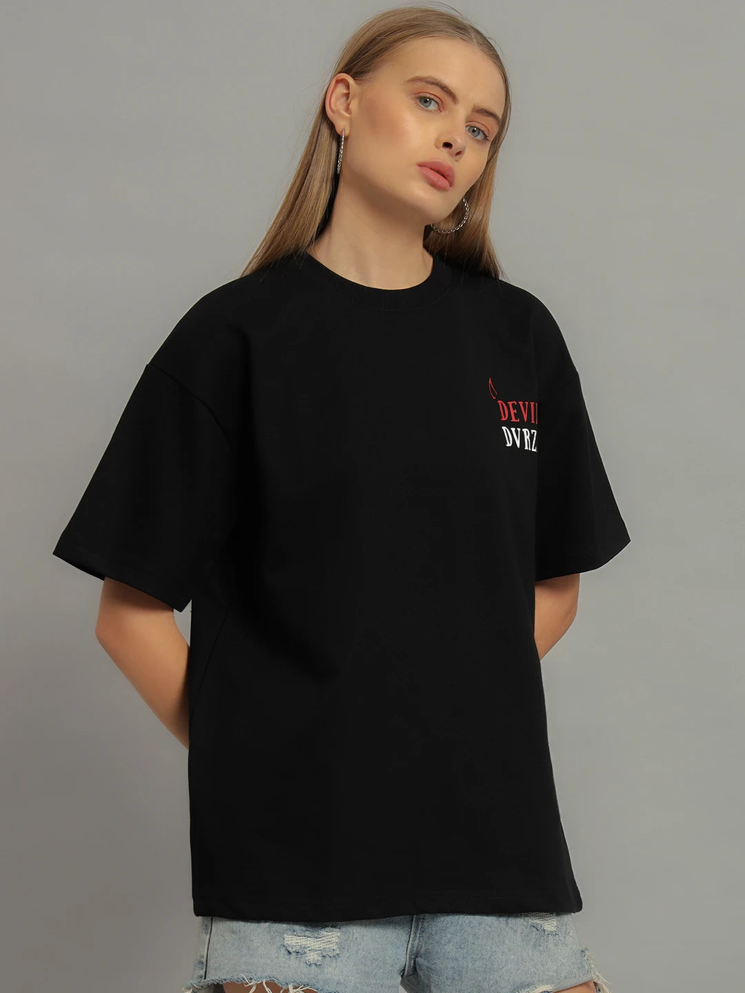 Black Diabolical Deal Tee Women's