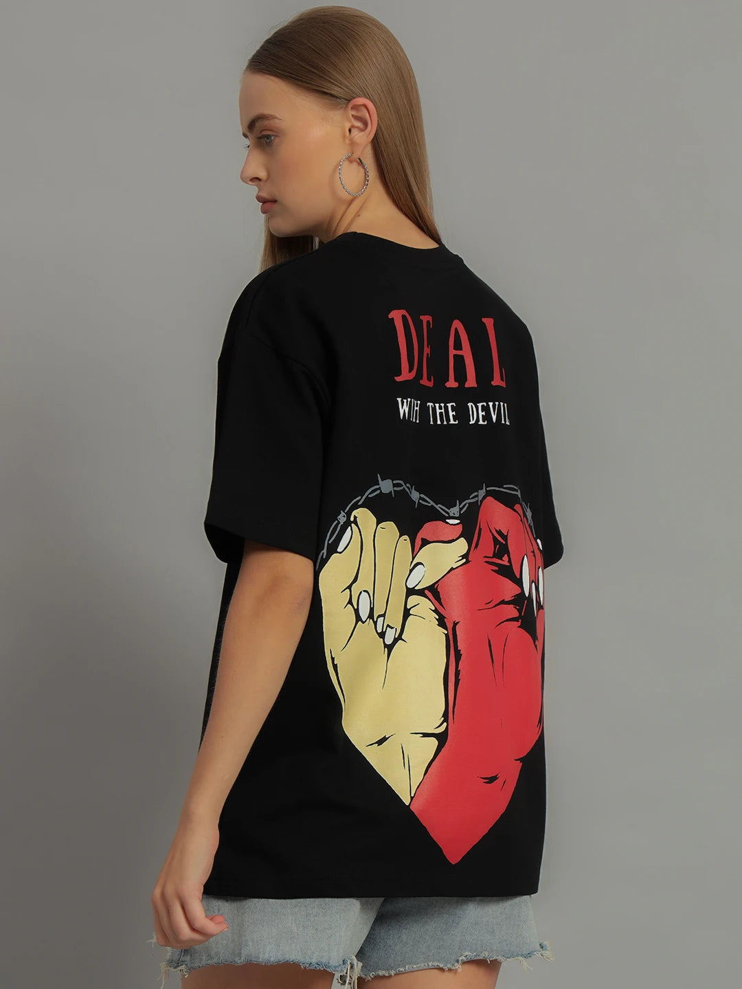 Black Diabolical Deal Tee Women's