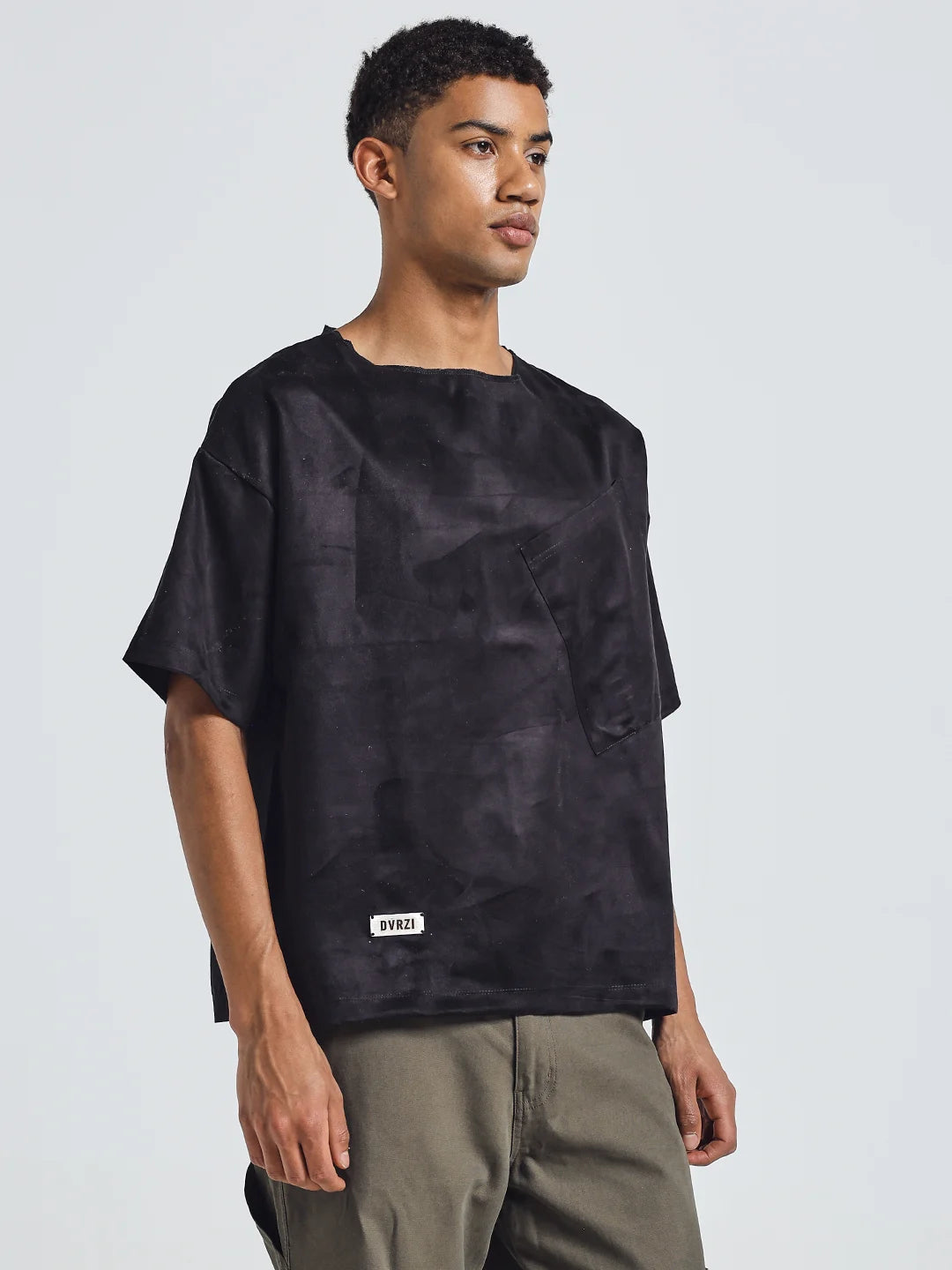 Black Suede Tee