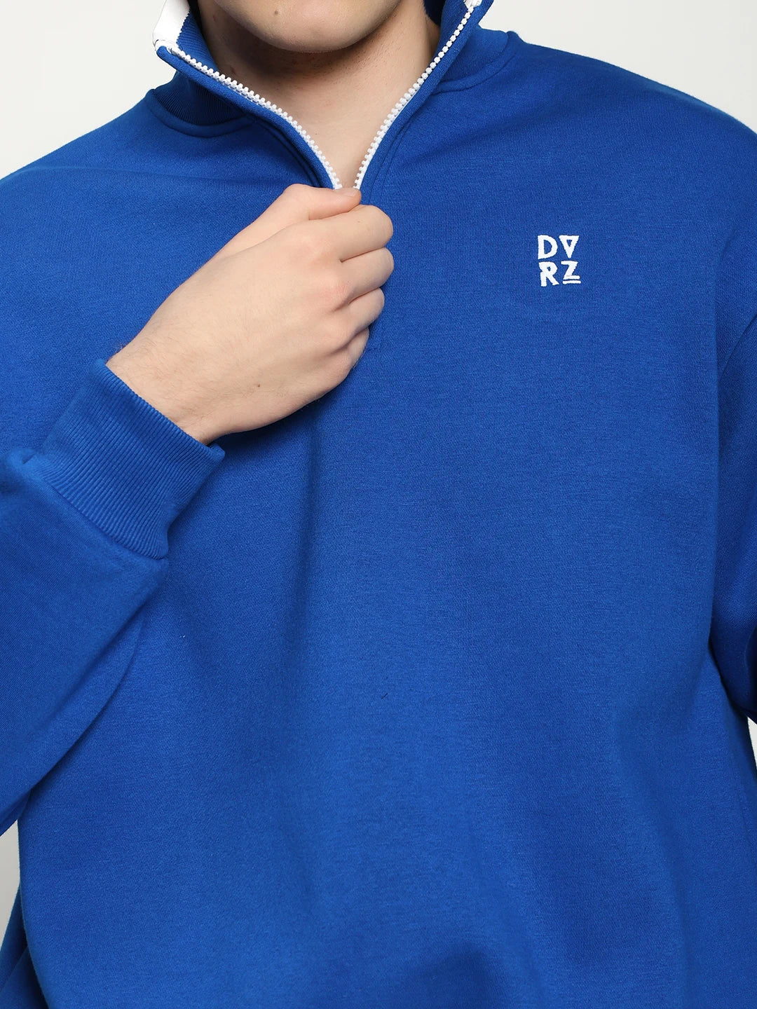 Blue Quarter Zip Sweatshirt