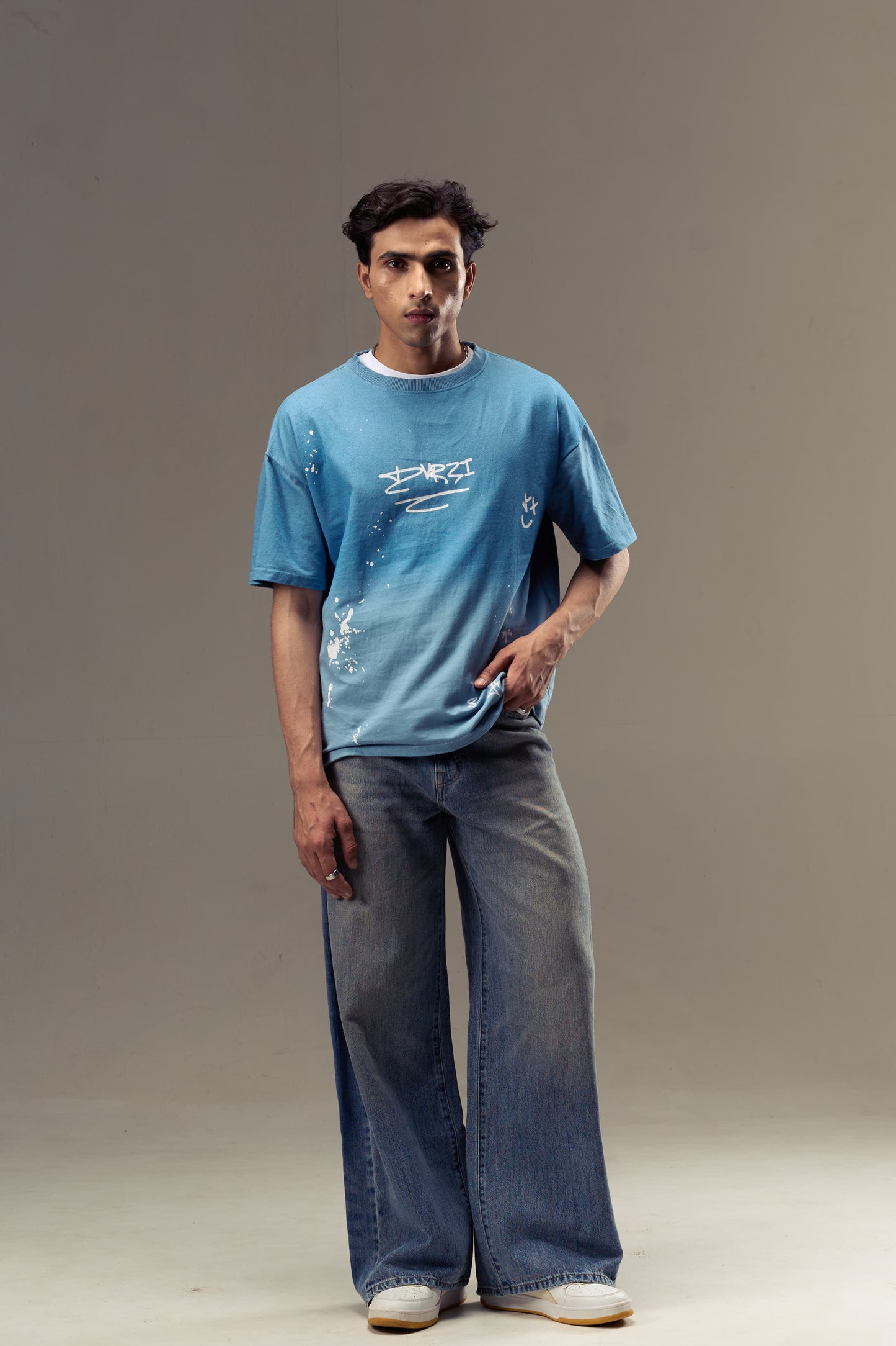 Blue Painters Tee Mens