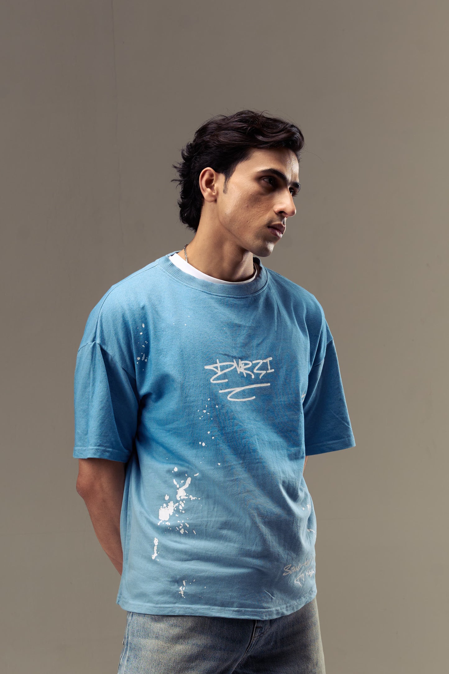 Blue Painters Tee Mens