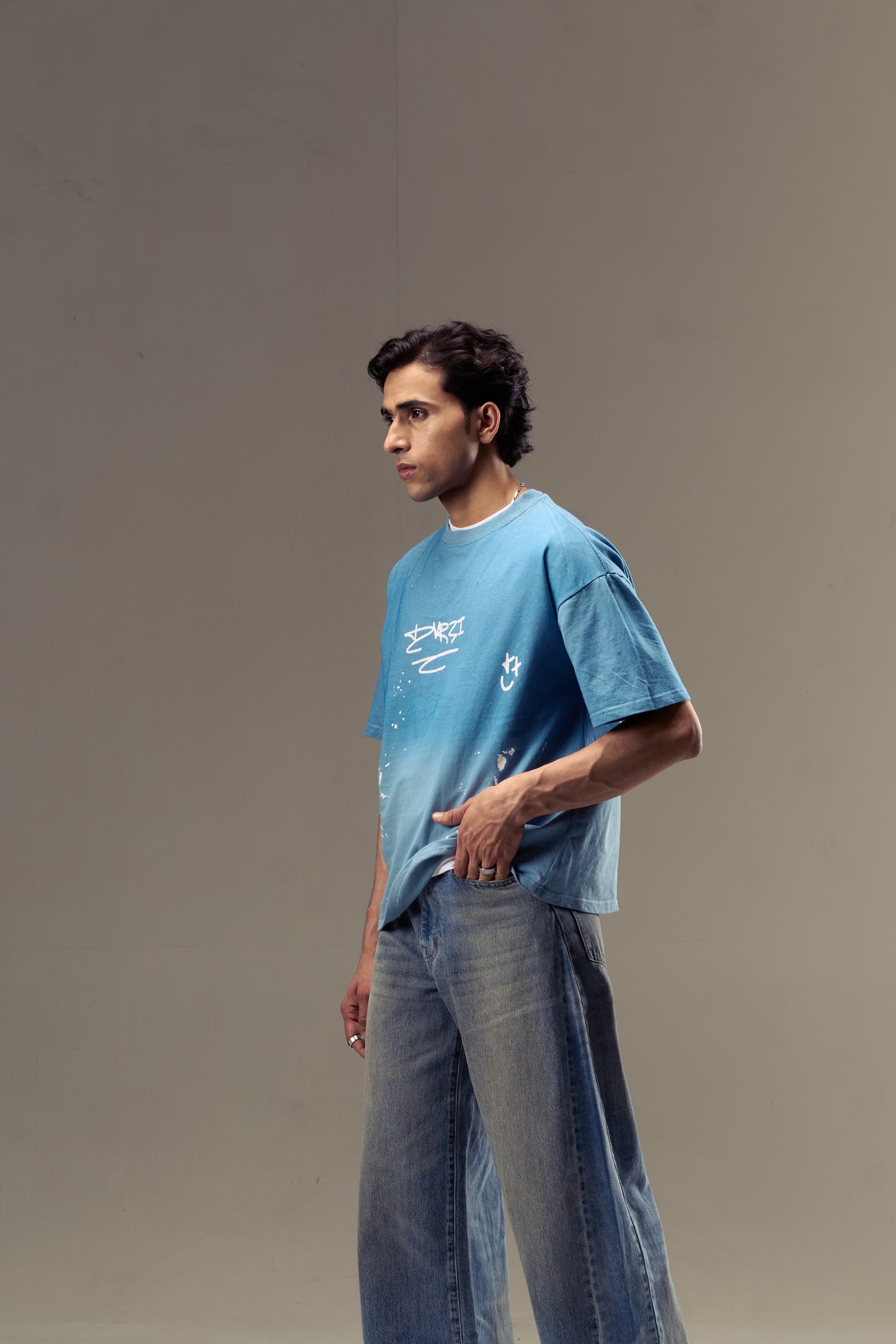 Blue Painters Tee Mens