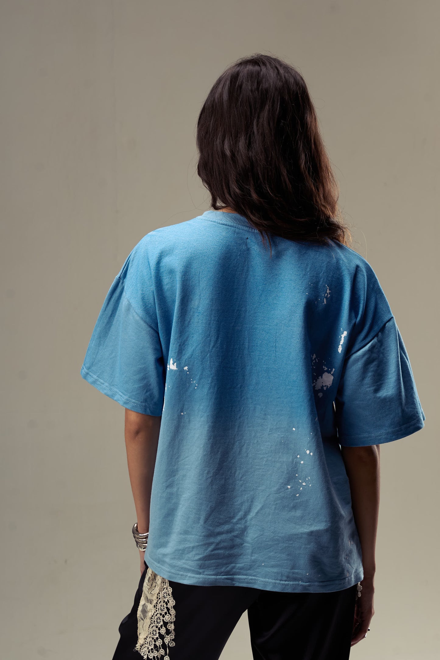 Blue Painters Tee Womens