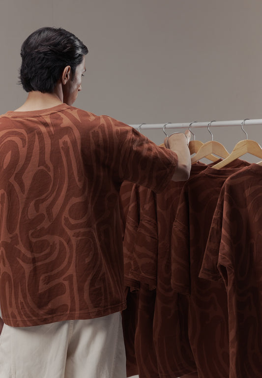 Brown Dual Personality Tee