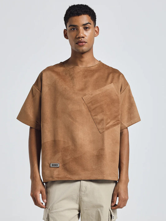 Caramel Suede Tee