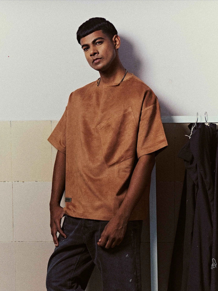 Caramel Suede Tee