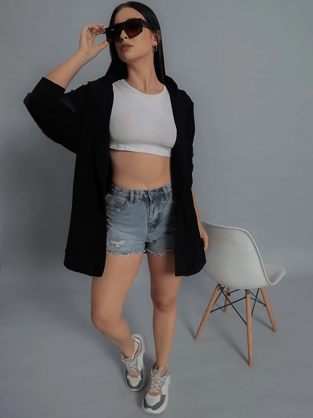 Dual Tone Open Jacket Women's