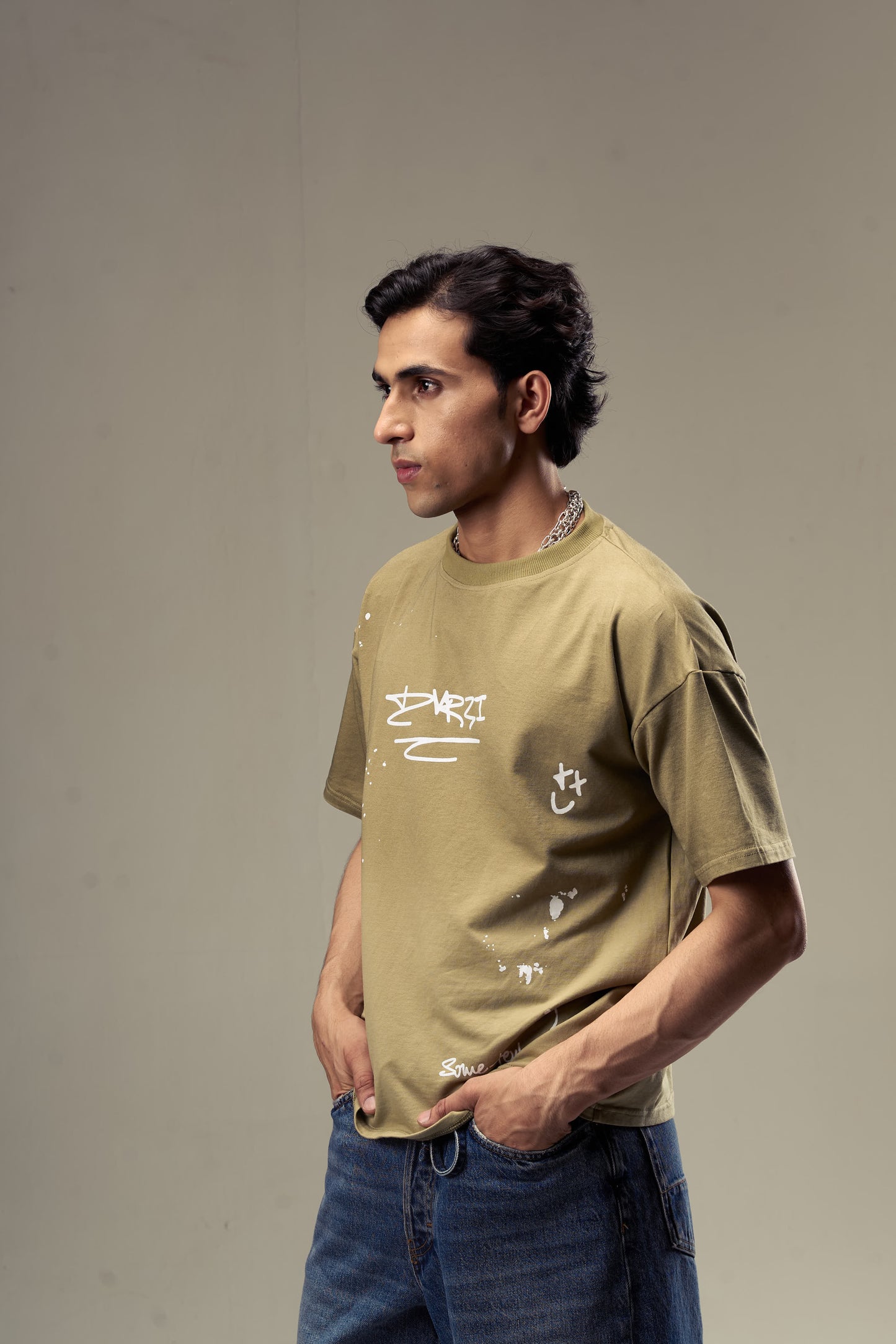 Green painters Tee Mens