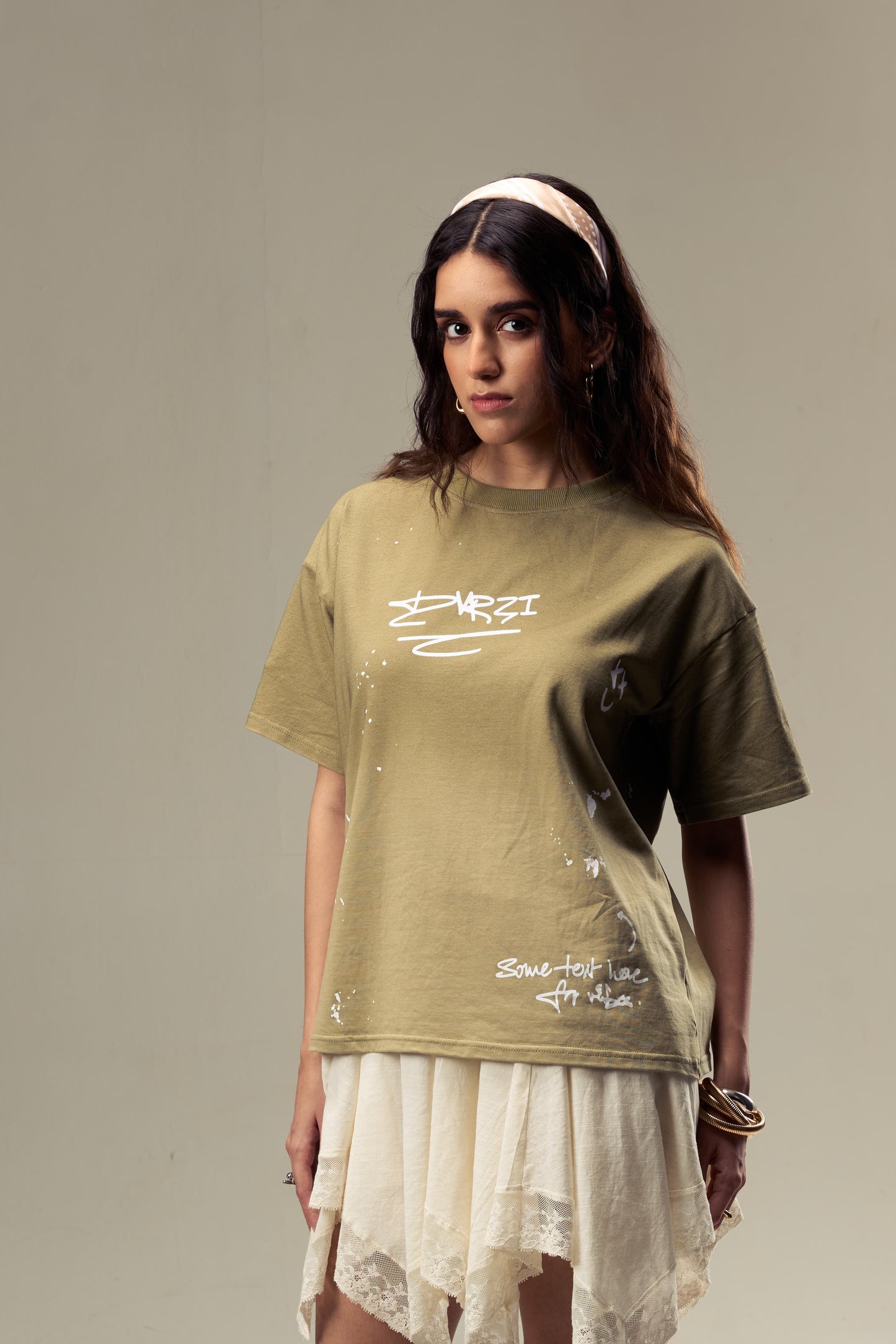 Green Painters Tee Womens