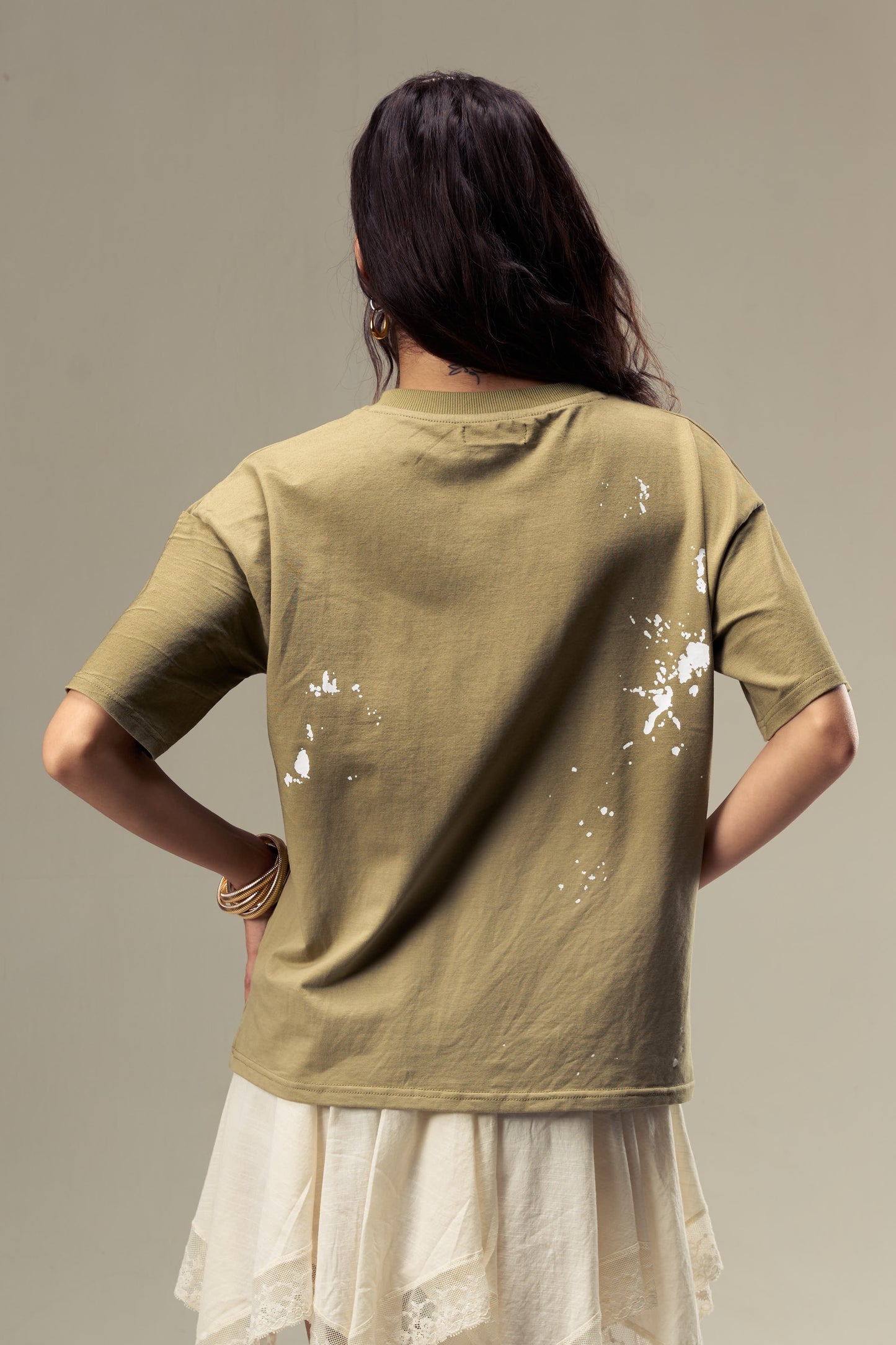 Green Painters Tee Womens
