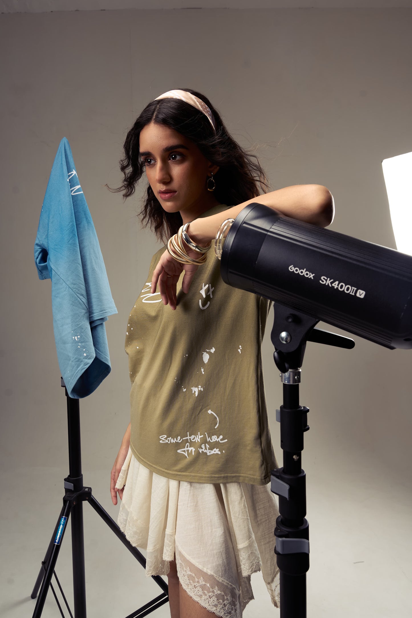 Green Painters Tee Womens