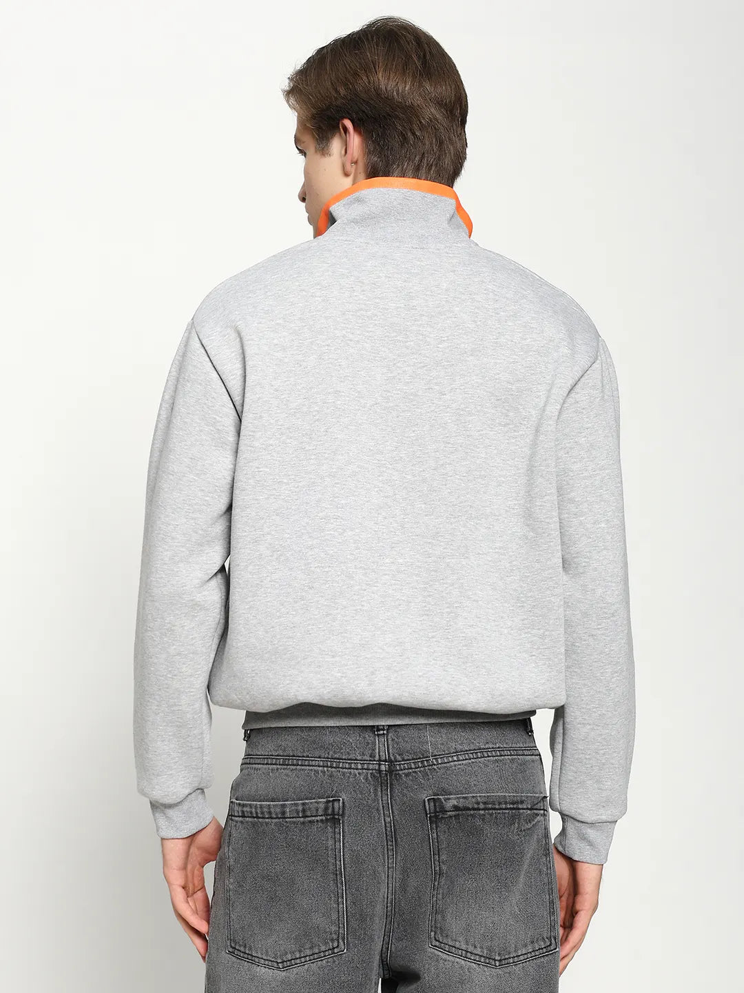 Grey Quarter Zip Sweatshirt