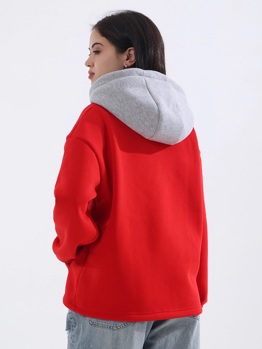 Red-Blue Hoodie Women's