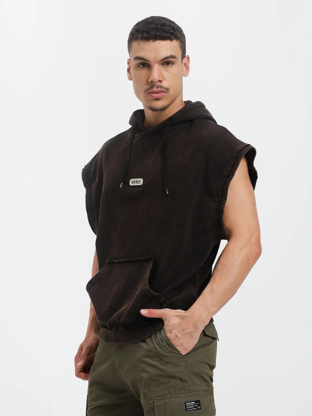 Rustic Sleeveless Hoodie