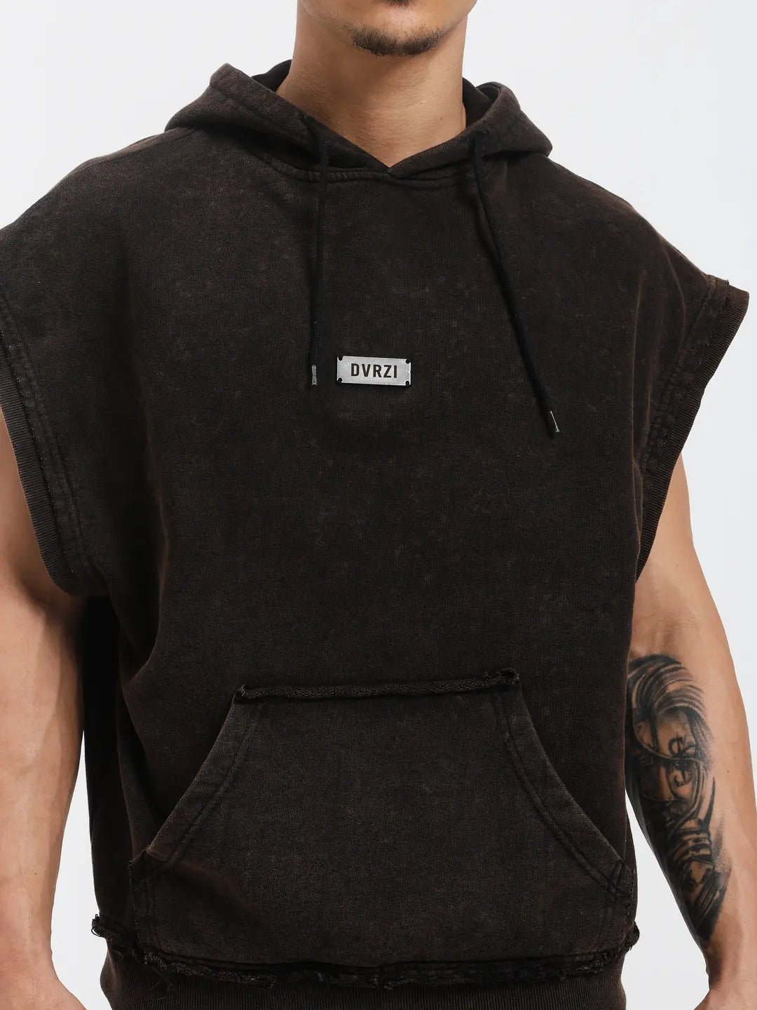 Rustic Sleeveless Hoodie