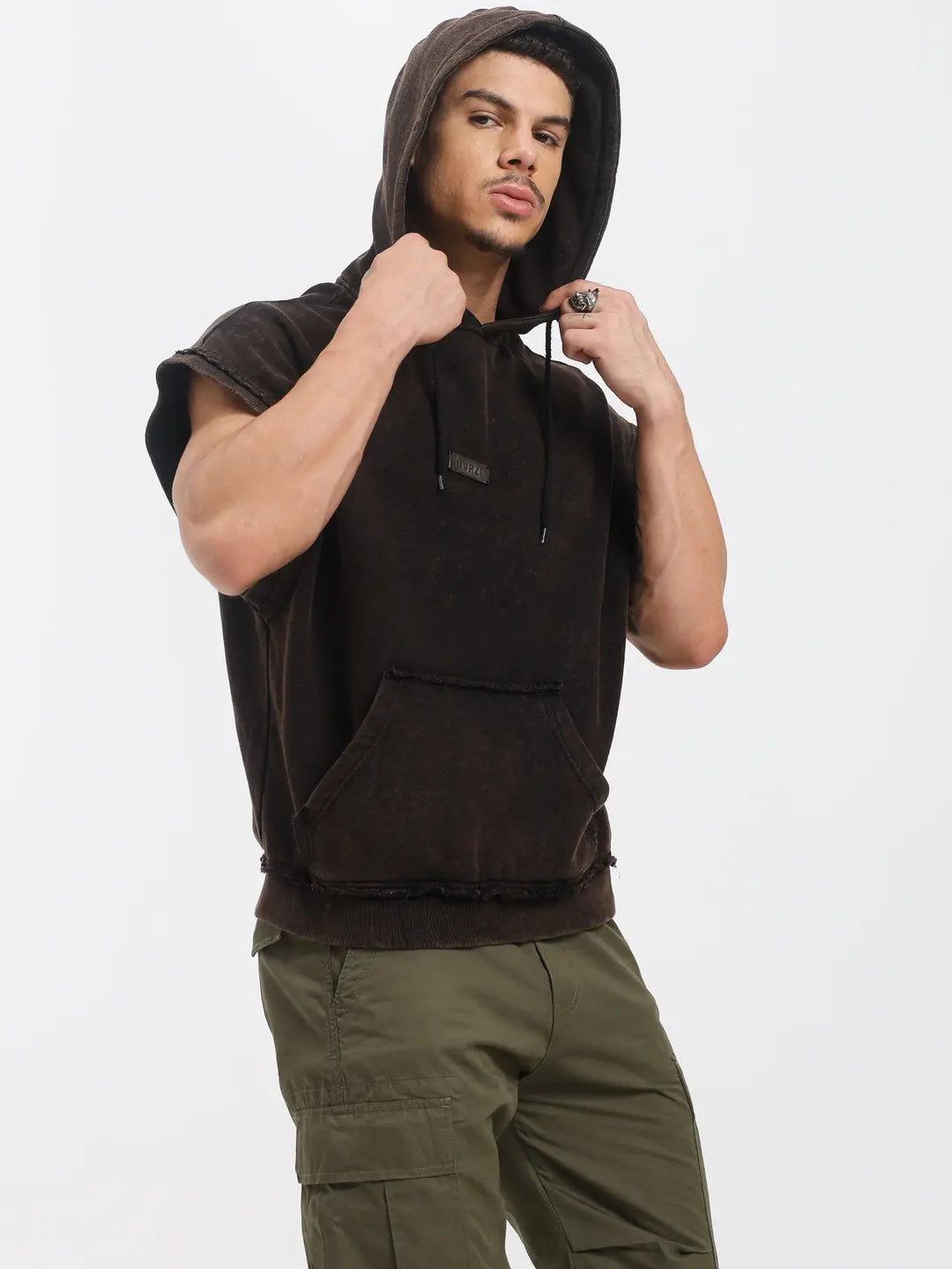 Rustic Sleeveless Hoodie