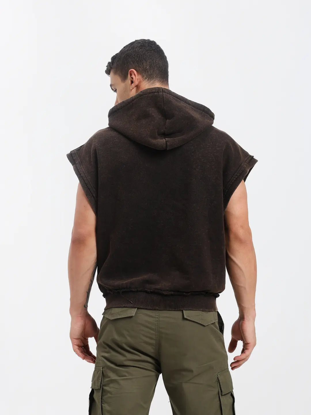 Rustic Sleeveless Hoodie
