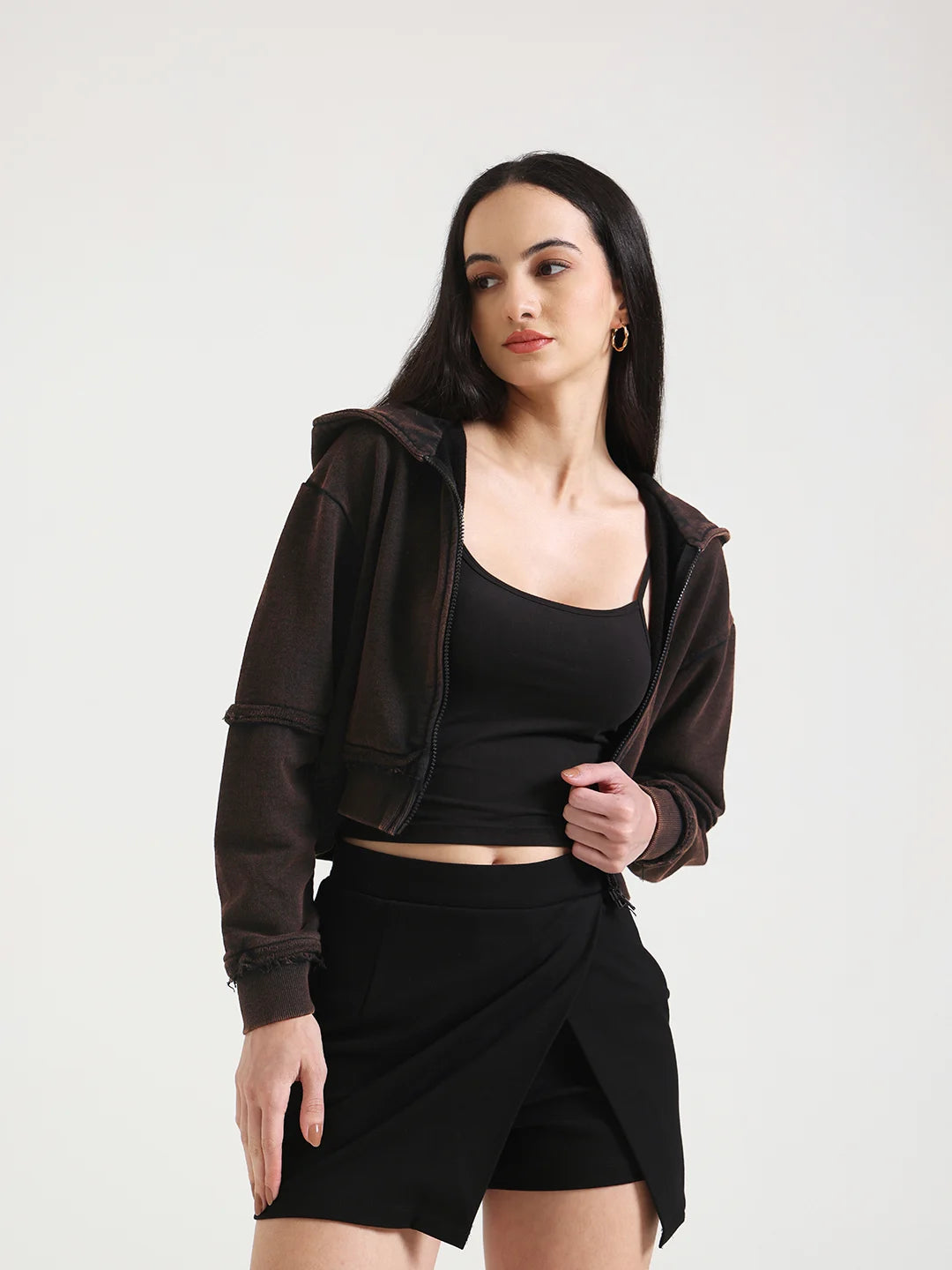 Vintage Brown Cropped Jacket