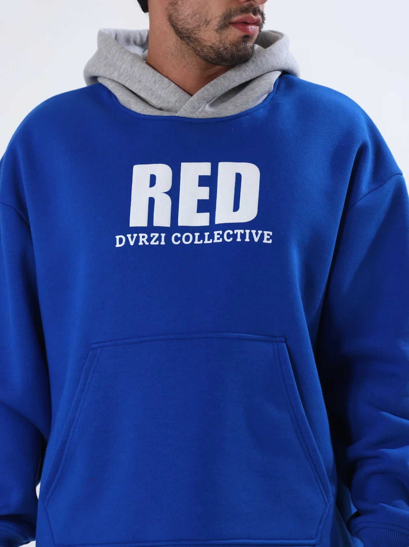 Blue-Red Hoodie Men's